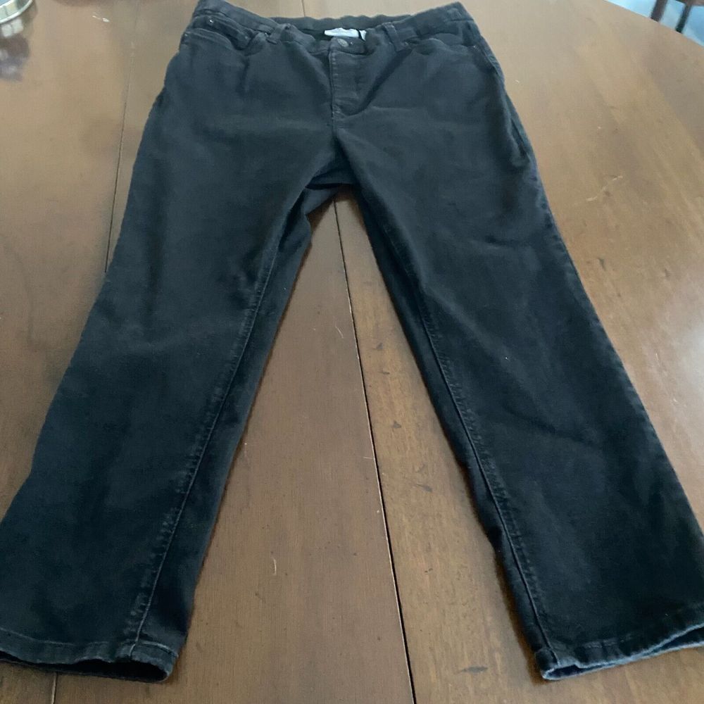 Denim & Co. Jeans Women's 20WP Black Denim Cotton Stretch Straight Leg High-Rise